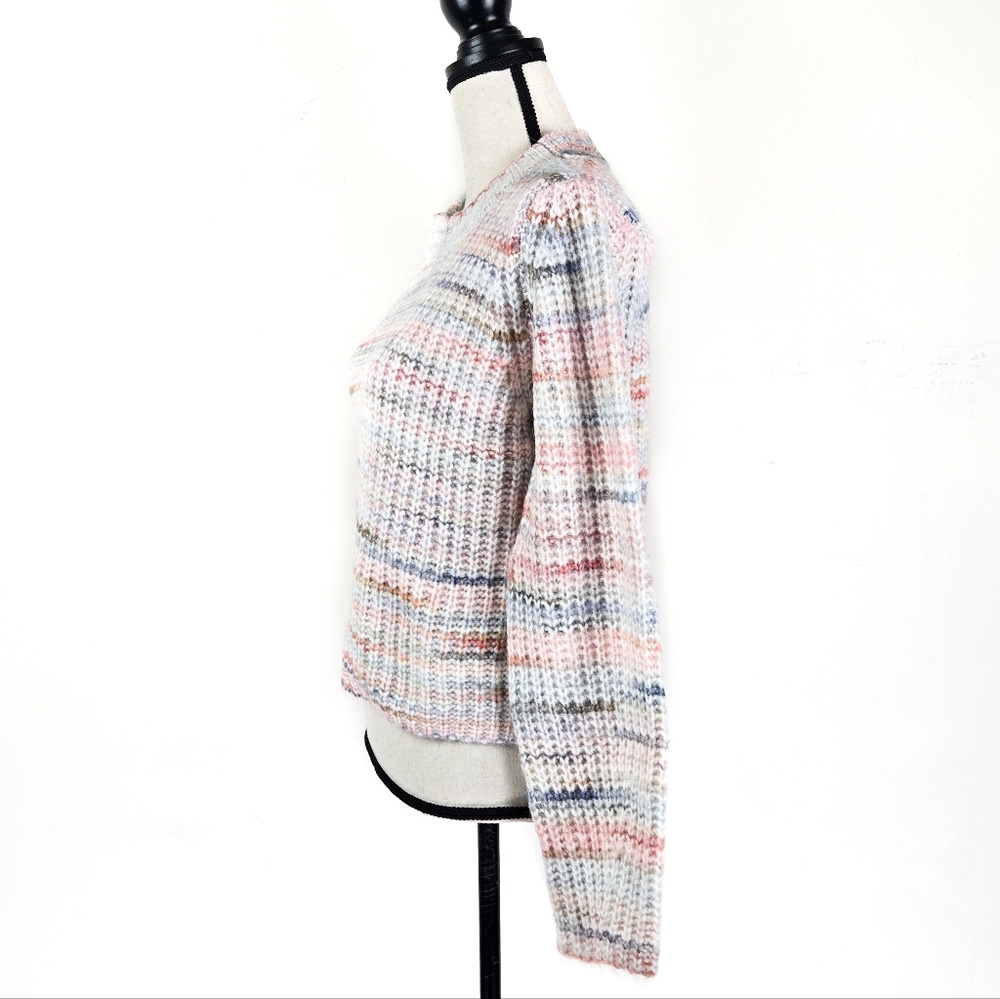 NWT All in Favor Space Dye Multicolor Sweater - Picture 4 of 8